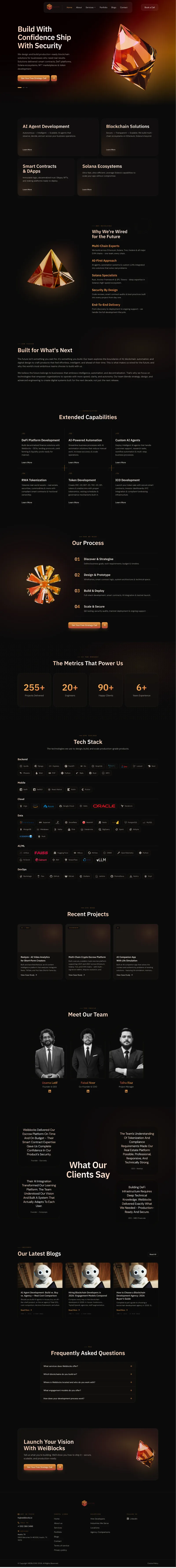WEI Blocks blockchain development website